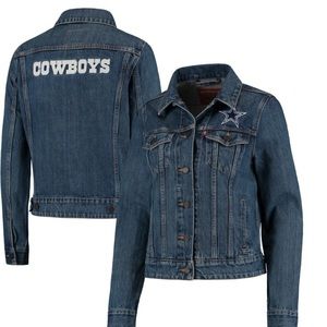 🆕 Dallas Cowboys Levi’s Denim Blue Jacket Dak 🏈